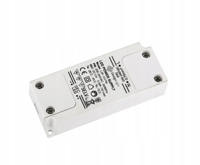 ZASILACZ LED 7W 12VDC BEZ PRZEWODÓW STANDARD PLUS