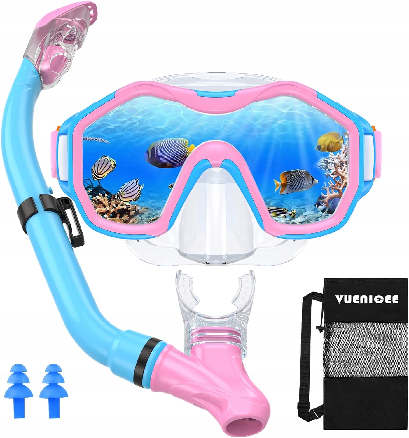 Dziecięce okulary do nurkowania - zestaw do snorkelingu, od 5-12 lat.