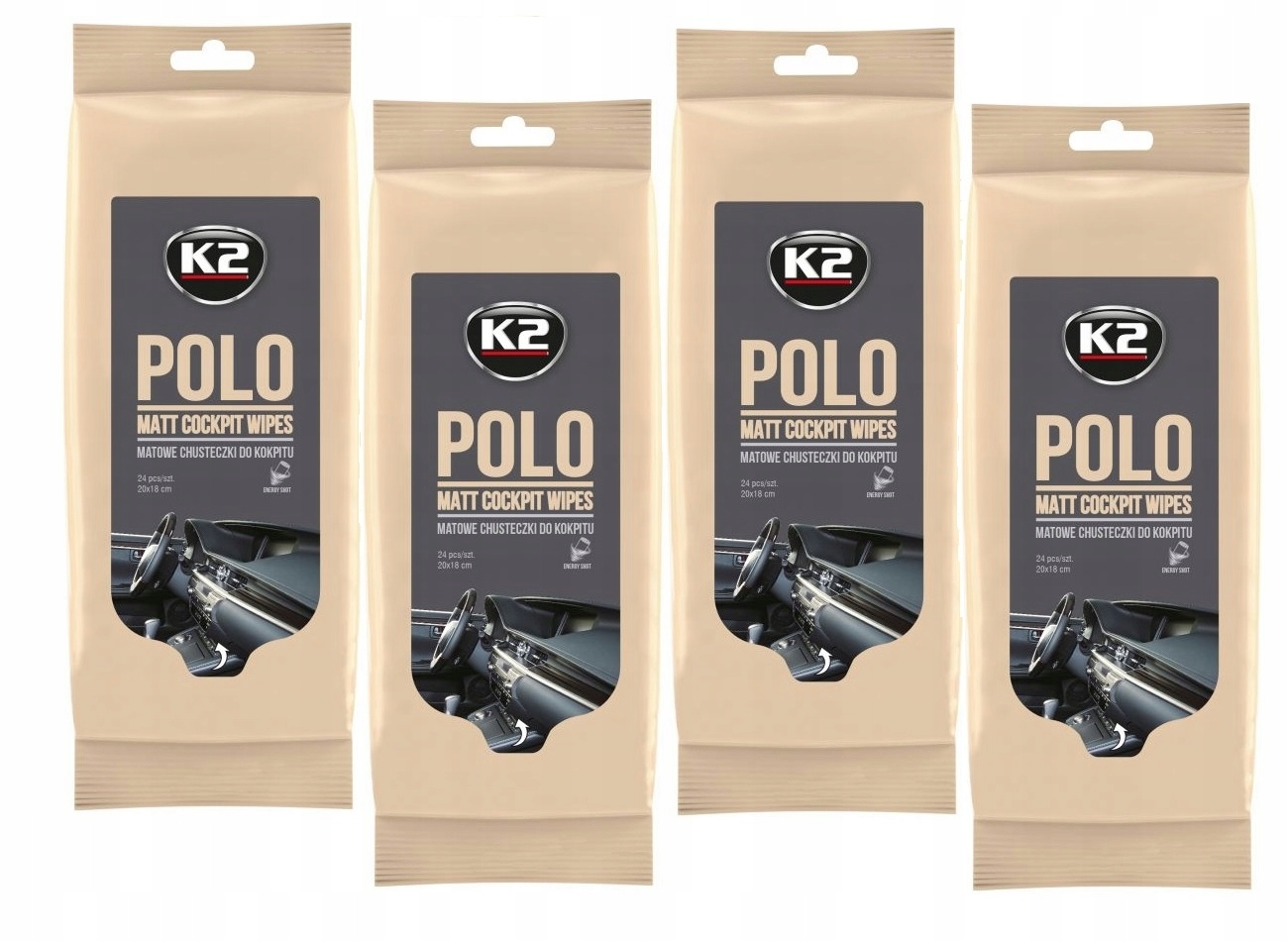 K2 Polo Matt Wipes Matowe Chusteczki Do Kokpitu