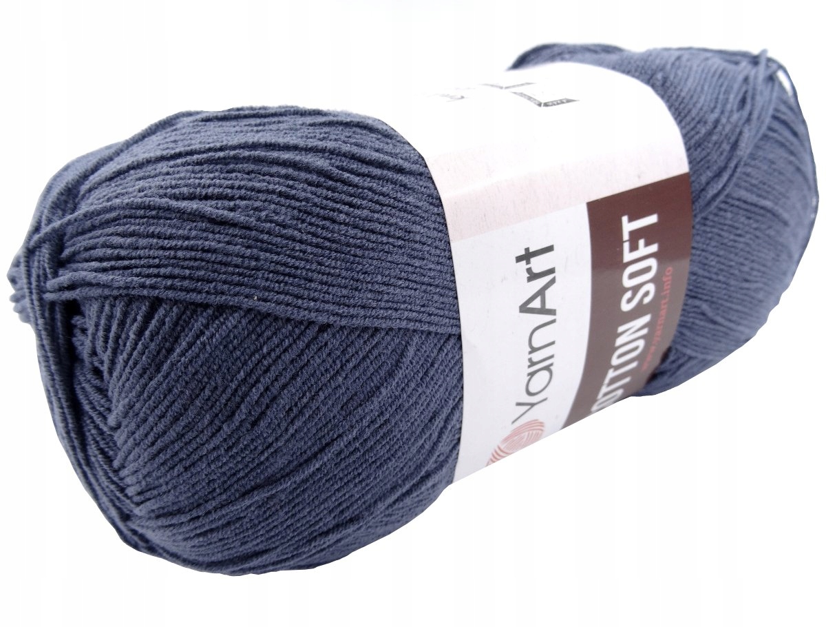 Włóczka Cotton Soft 45 Niebieski Ciemny 100g 600m 14729