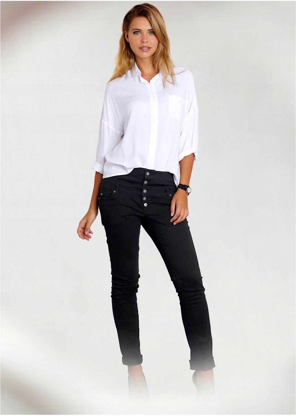 Bonprix CZARNE SPODNIE DAMSKIE 36