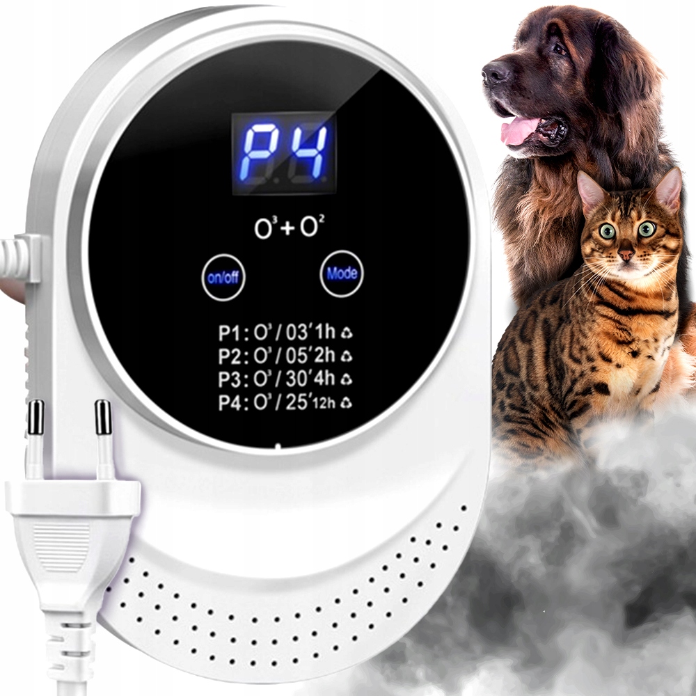 Oczyszczacz Powietrza air purifier compact smart ozonowanie czujnik biały