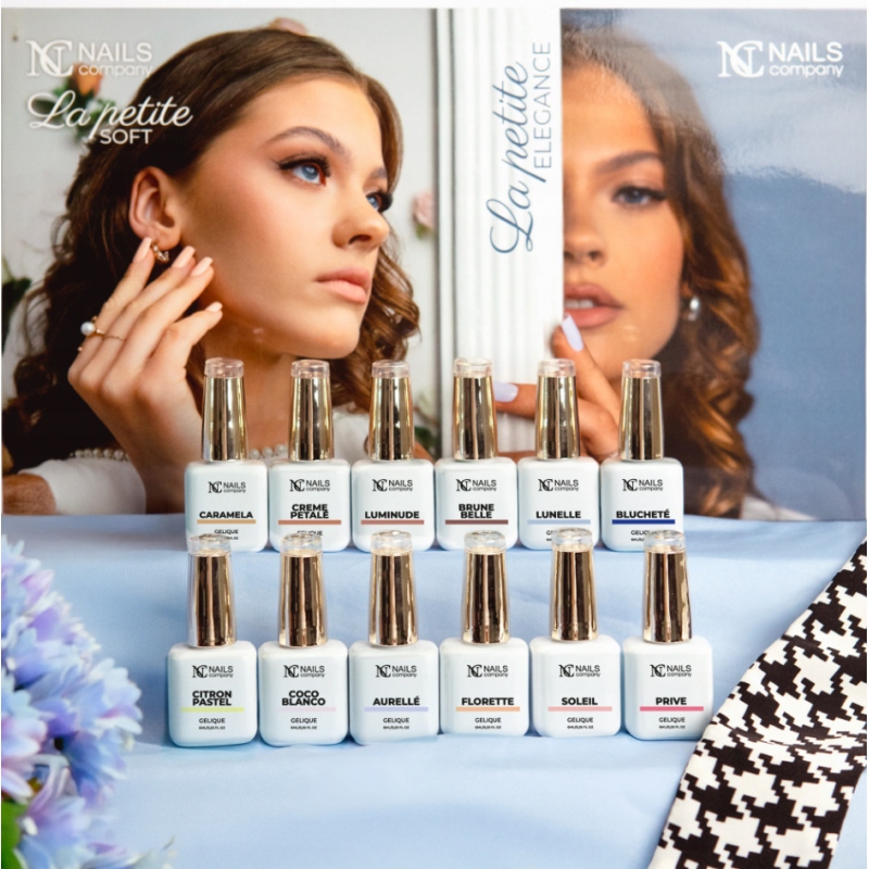 Zestaw lakierów hybrydowych La Petite Nails Company 12szt.