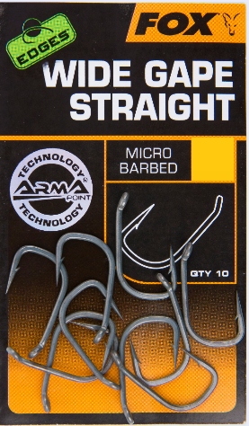 Haczyki Fox Edges Armapoint Wide Gape Straight Size 2