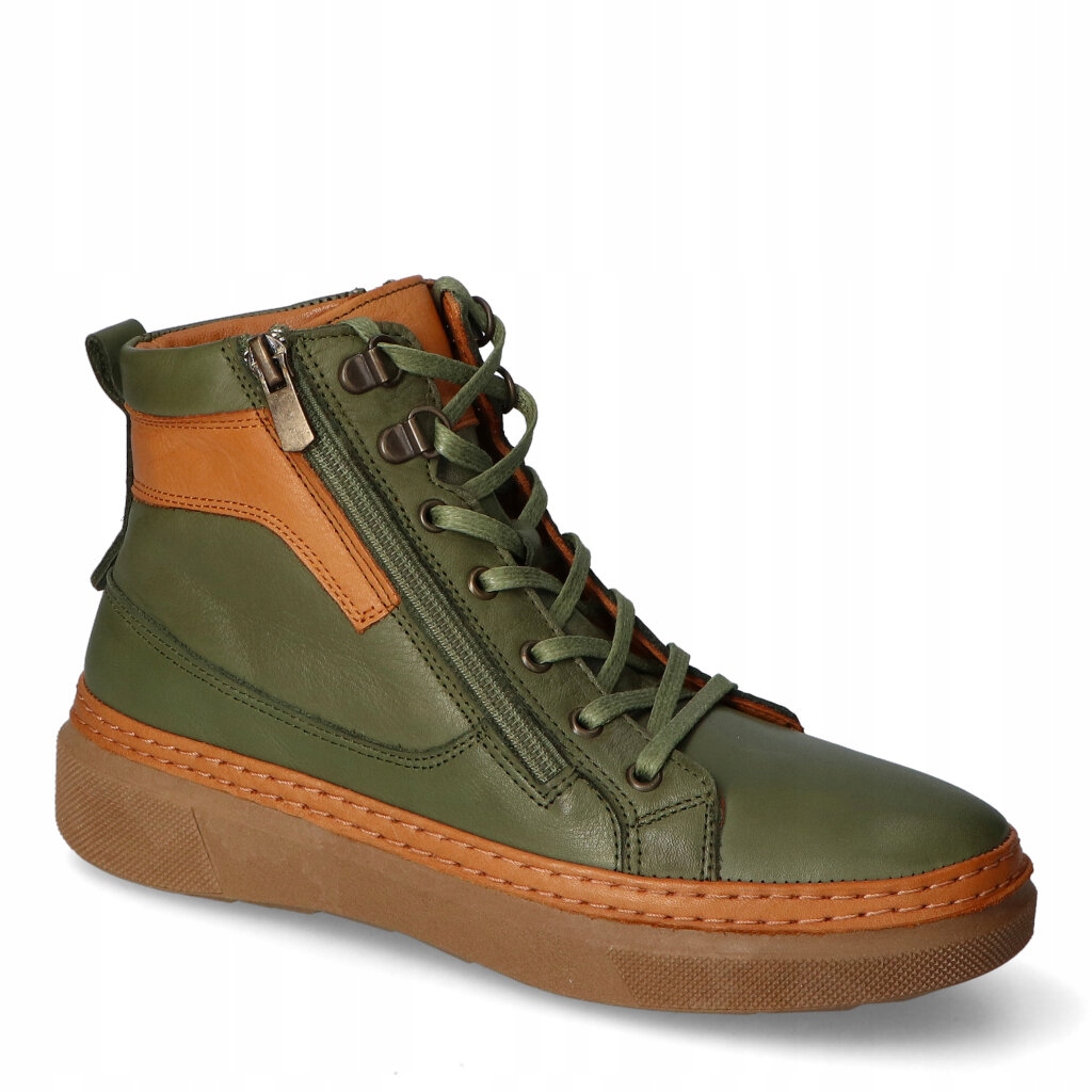 Kotníkové Kotníkové Boty Ravini VT66 olivově hnědé 38