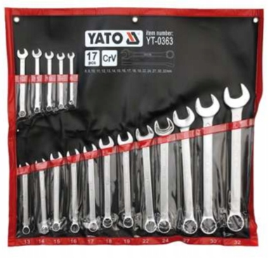 Očkoploché kľúče s leštenou hlavou 8-32 mm