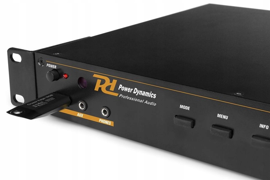 TUNER DAB/ FM/ POWER DYNAMICS/ USB/ BT/ PILOT Kolor czarny