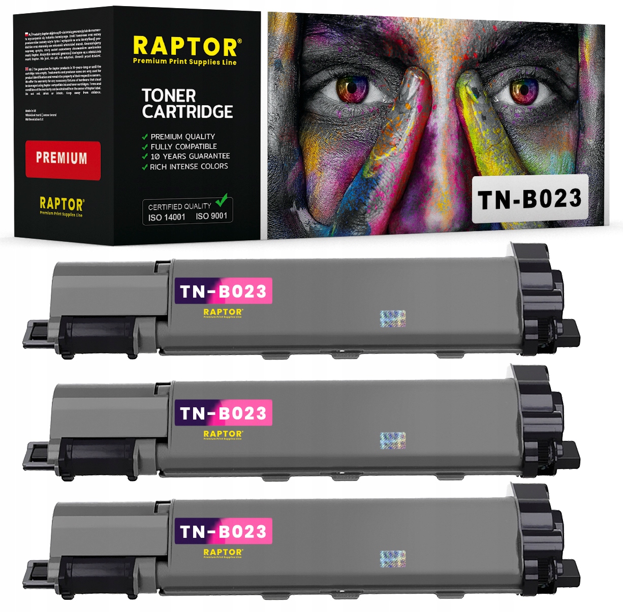 

3x Toner do Brother TN-B023 MFC-B7700D MFC-B7715DW