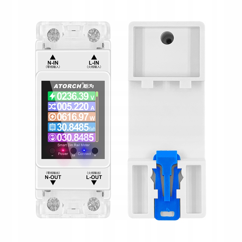 Licznik PRĄDU ENERGII WiFi Przekaźnik TUYA SMART HOME ZDALY DOSTĘP Marka bez marki