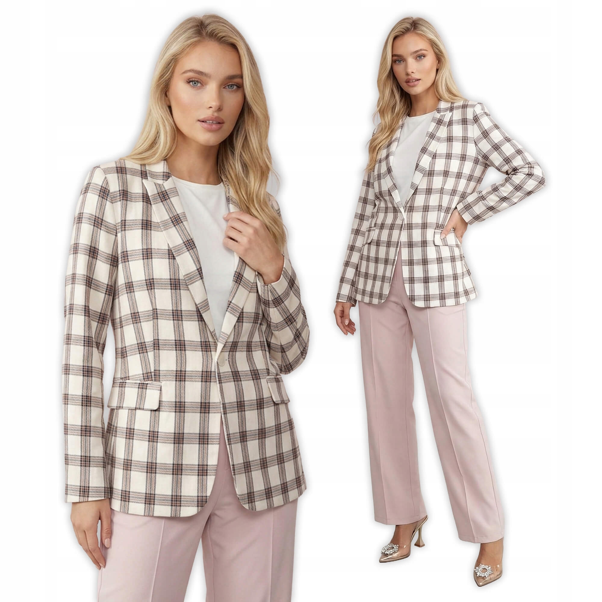 Sako v klasickém střih s podšívkou, béžová 44