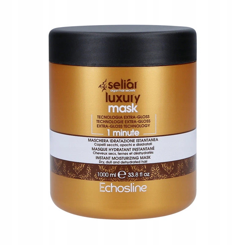 Echosline Seliar Luxury Intenzivně hydratační maska pro suché vlasy 1000 ml