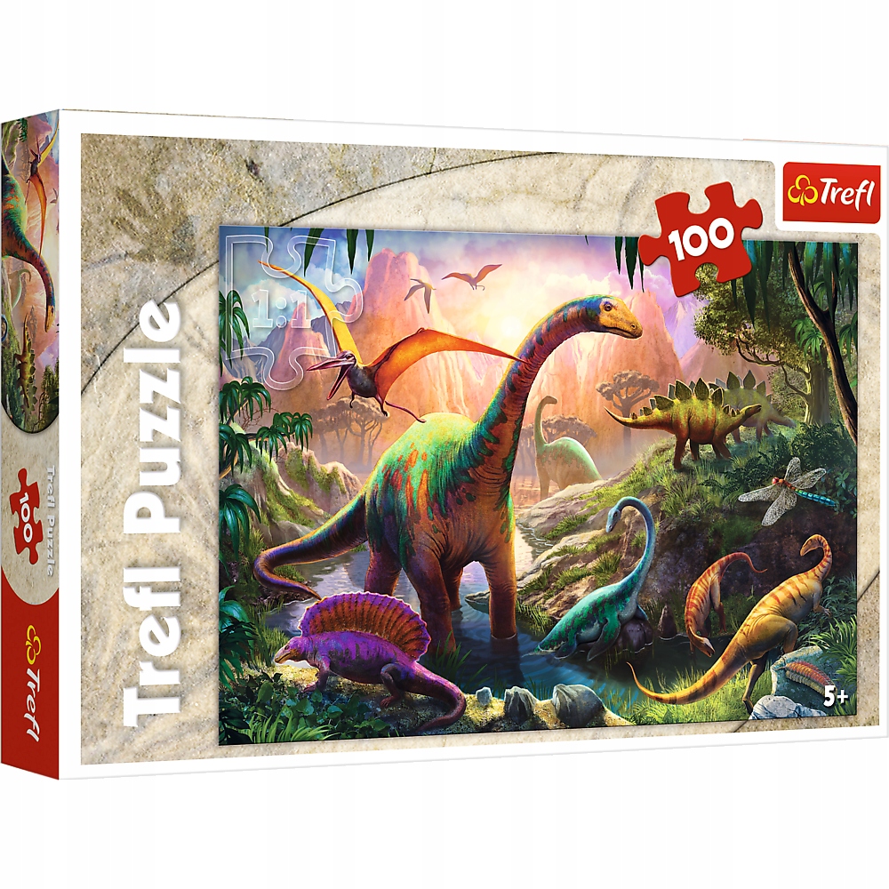

Puzzle Świat dinozaurów Trefl 100 el