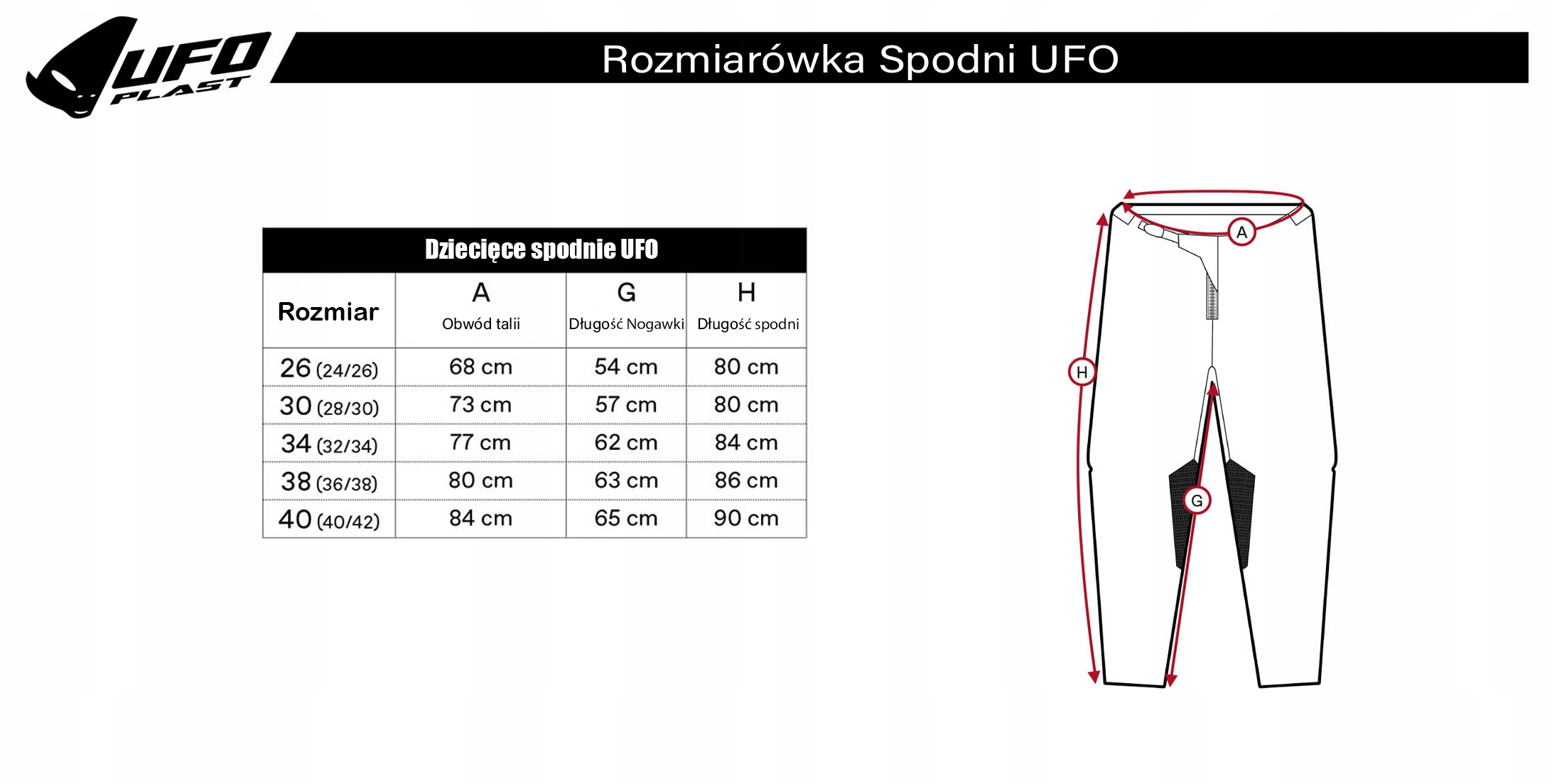 Spodnie cross enduro UFO Indium XS Rozmiar XS