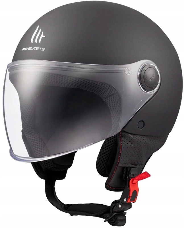 Motocyklová přilba Mt Street S Solid Matt Black černá matná Bonus