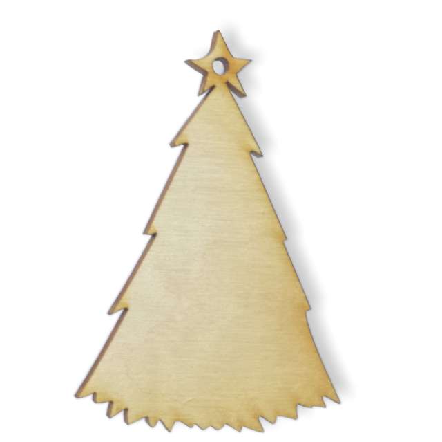 

Choinka zawieszka drewniana sklejka drzewko 8 cm