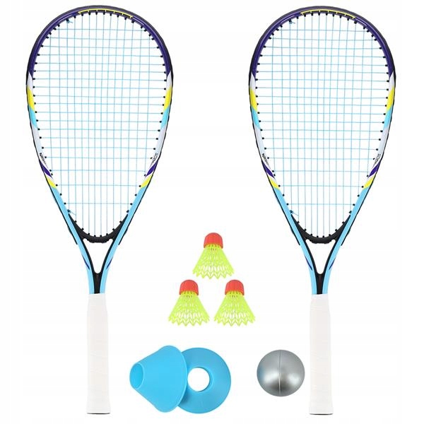 CROSSMINTONOVÝ SET 2 RAKETY + LETKY + ZNAČKY + LOPTA NILS NRS005