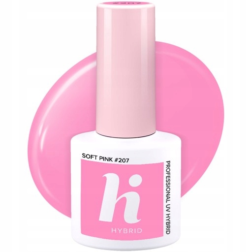 Hi Hybrid #207 Lakier Hybrydowy Soft Pink różowy