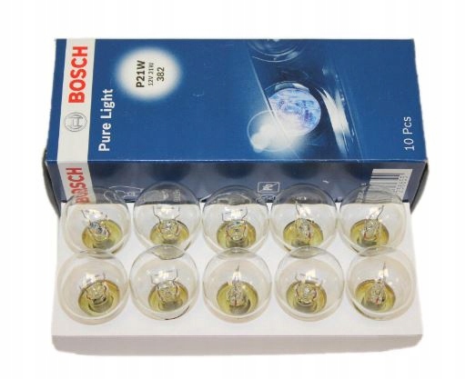 Bosch Żarówka P21W Pure Light 12V 21W BA15s 10 szt