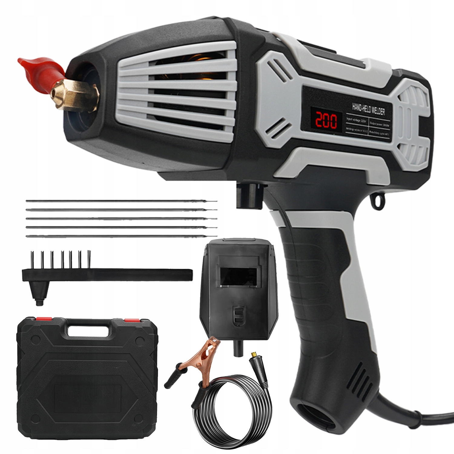 Kompaktní Svařovací Stroj Igbt 250A S Maskou A Příslušenstvím Součástí Balení