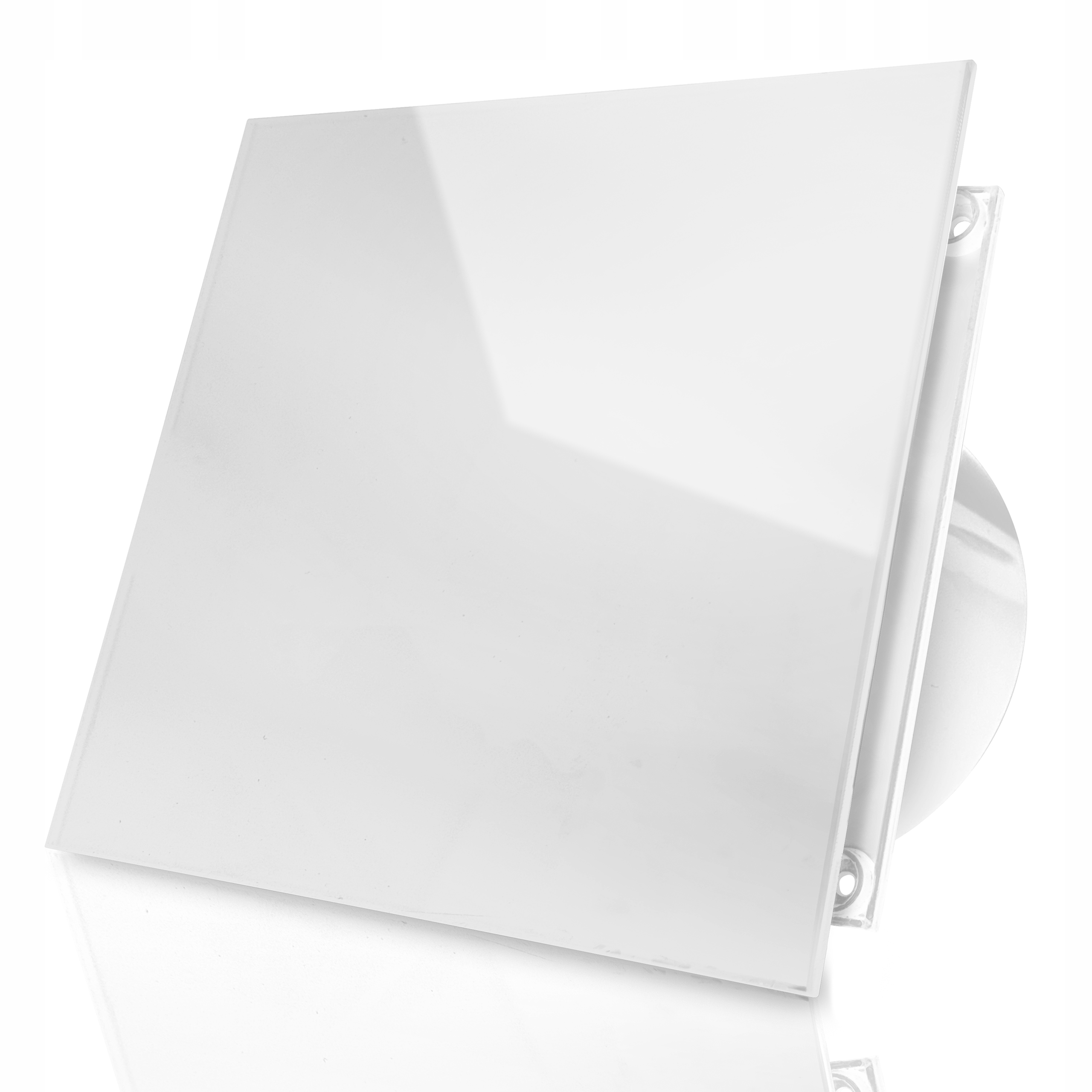 Wentylator Łazienkowy 120 MM Szkło Hartowane Montaż Sufitowy Ścienny