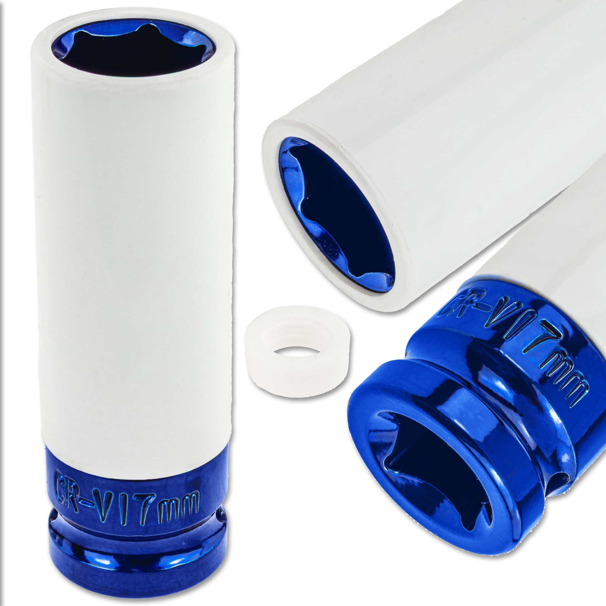 Nasadka Udarowa Do Felg Aluminiowych 17 MM 1/2 Alufelg Długa 80 MM Cr-v