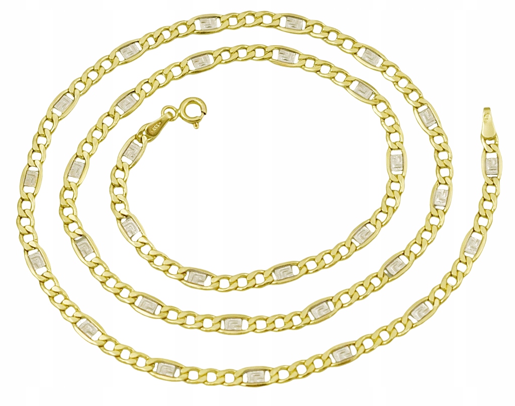 Złoty Łańcuszek Damski 3,60 mm Dwa Złota pr 585 Grawer