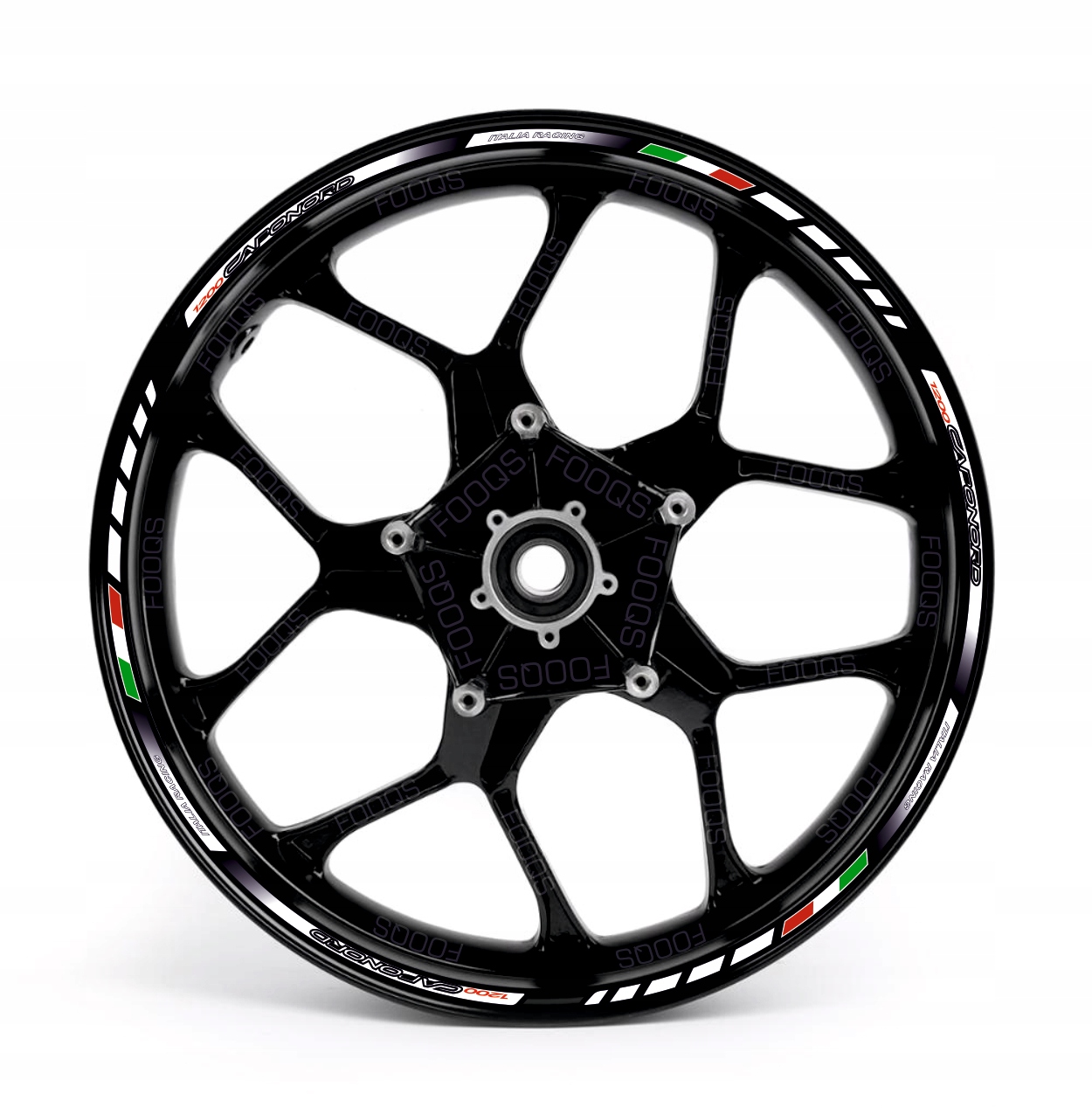 Samolepky Na Ráfky Juula Pro Aprilia CAPONORD-1200 Bílé
