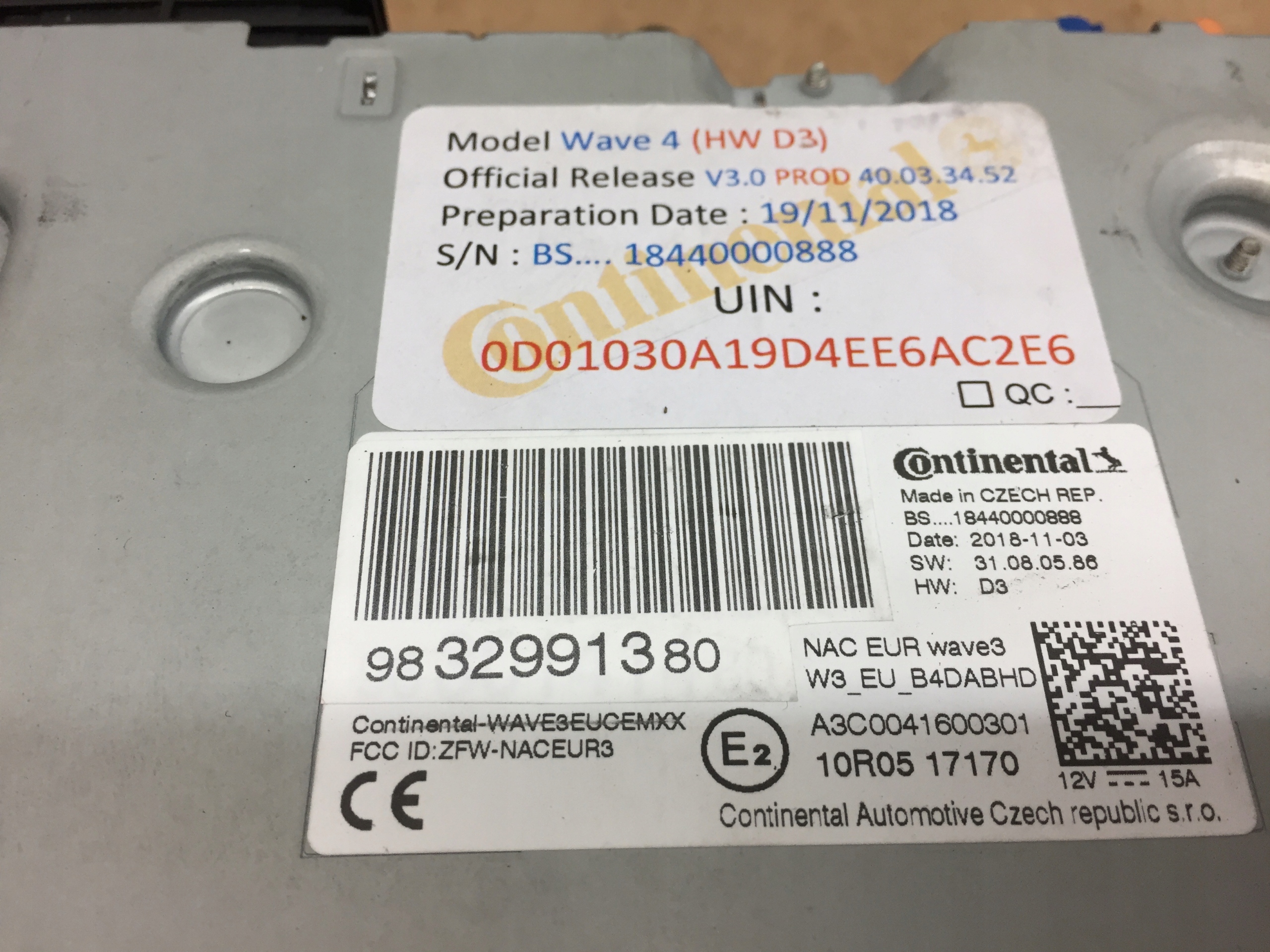 PEUGEOT 2008 II NM RADIO NAWIGACJA NAVI CZYTNIK Part manufacturer Continental