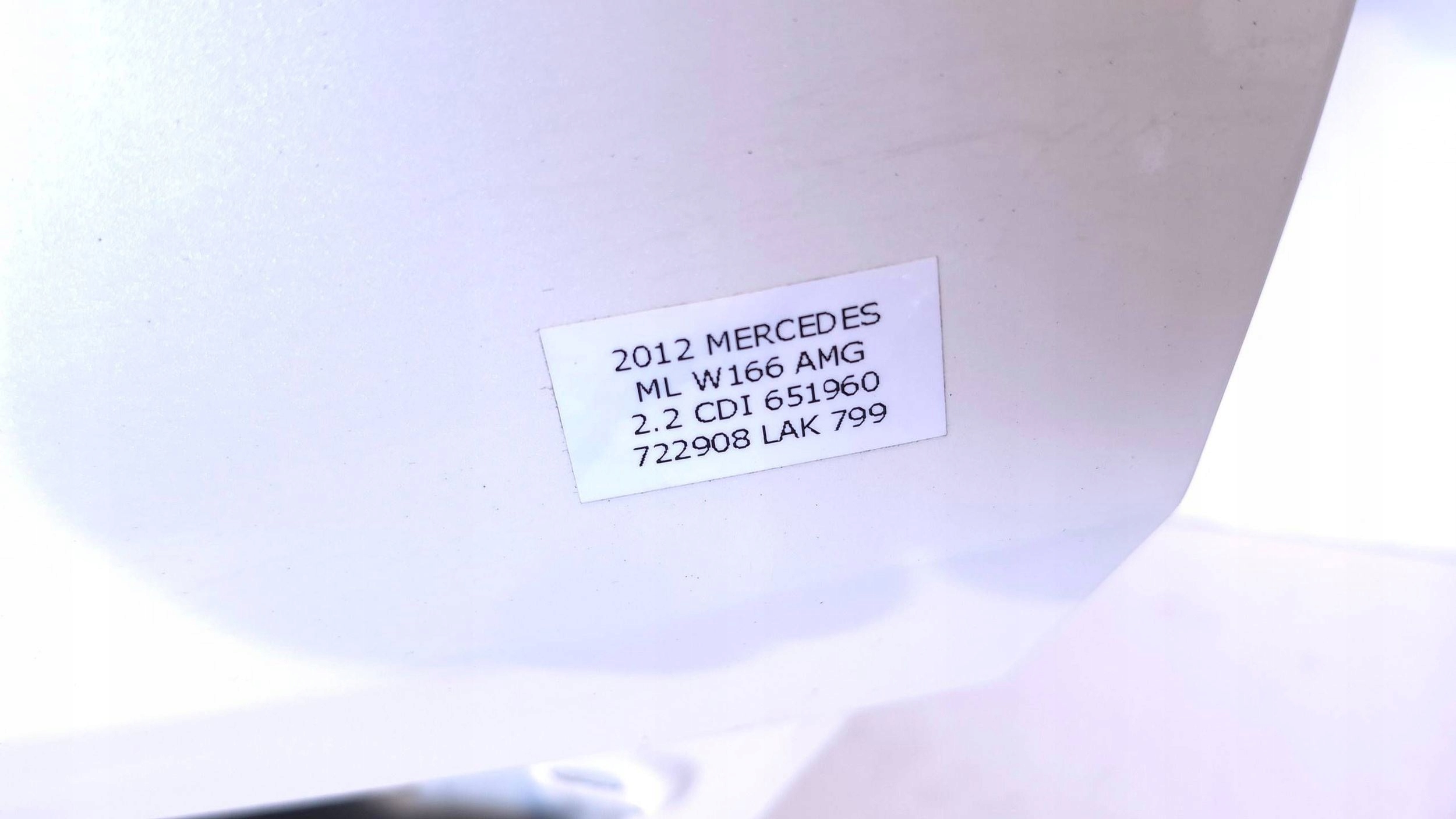 boot door rear Z window MERCEDES ML W166 799