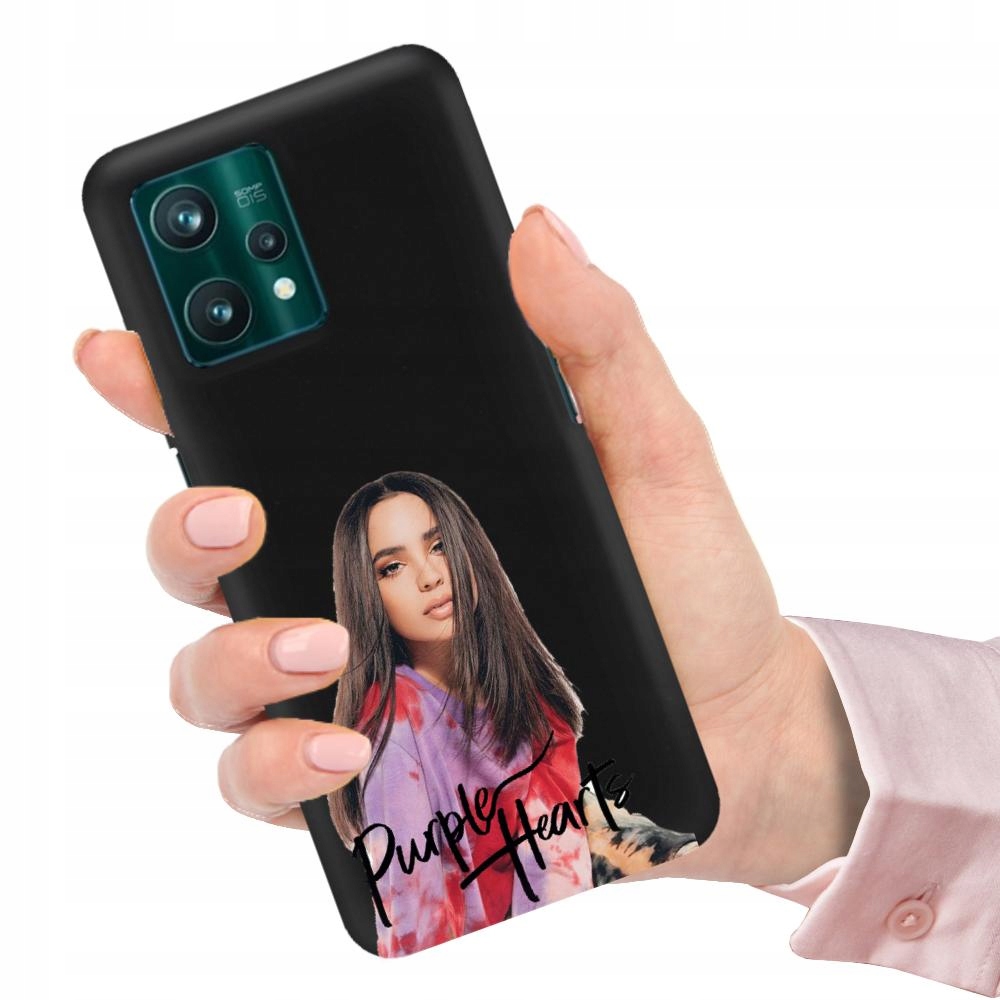 Matné Čierne Puzdro Pre Realme 9 Pro Plus Ženské Vzory
