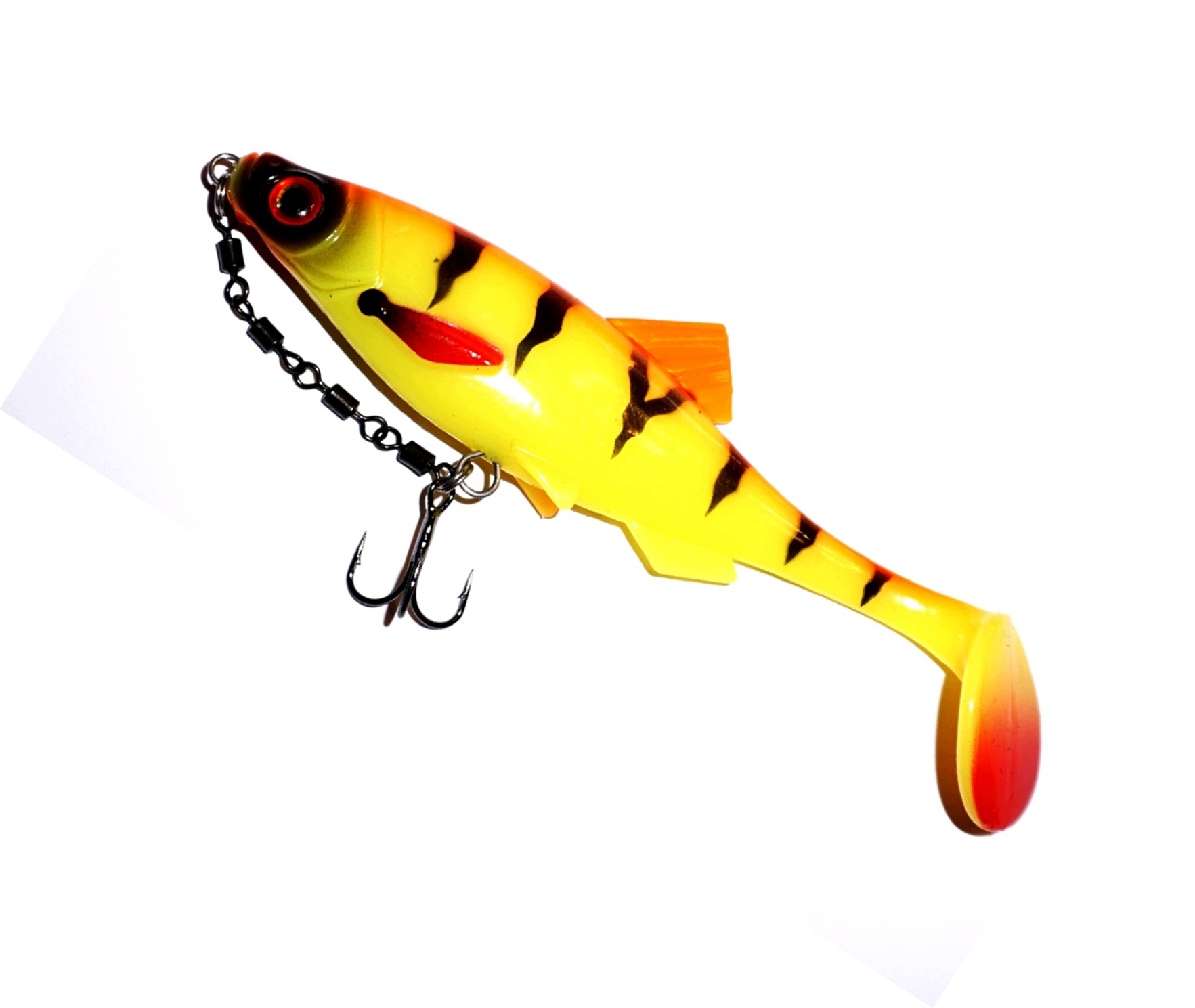 Ripper Uzbrojony Miracle Fish 15cm 26g Orange Tiger Neon Perch 3D