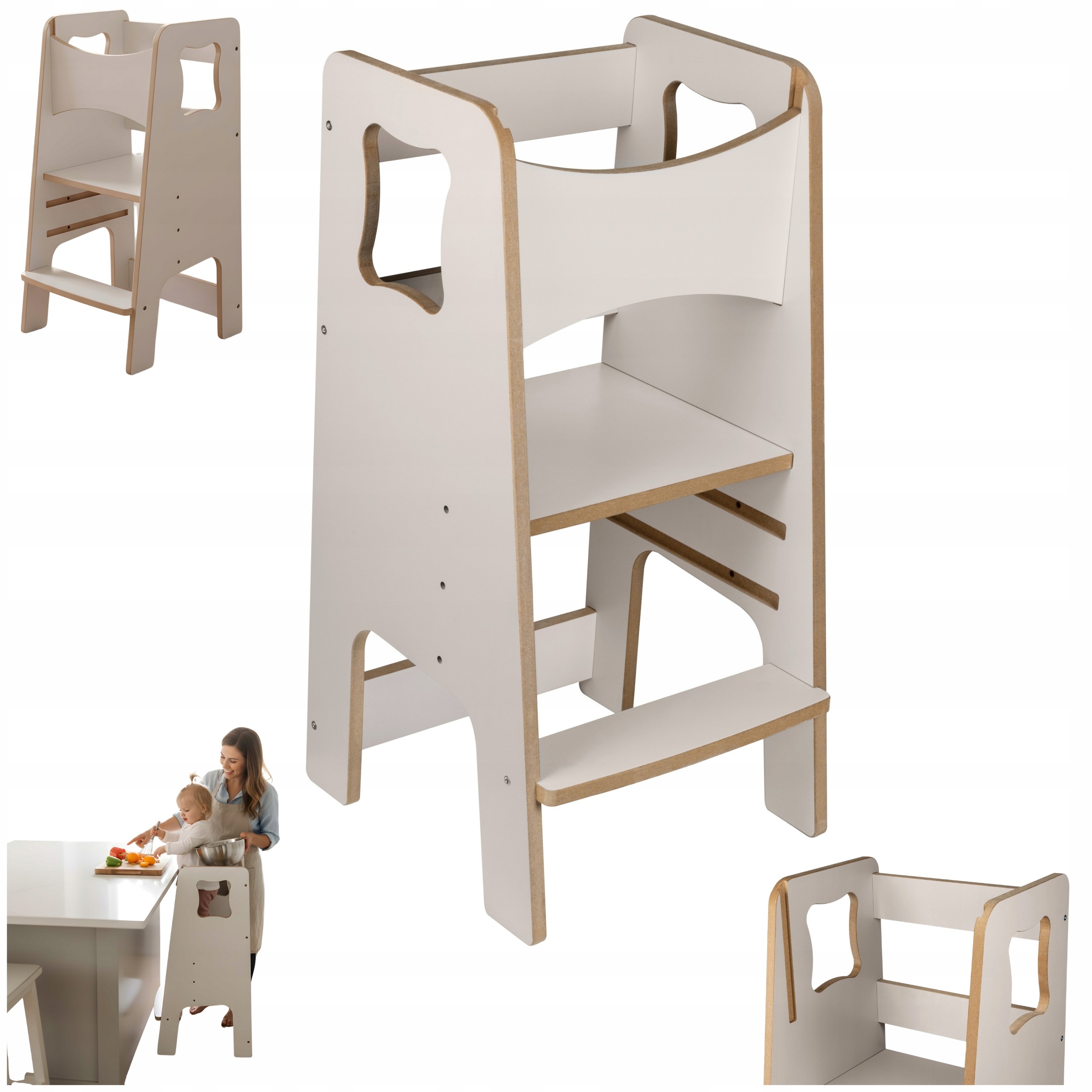Kitchen Helper Pomocnik Kuchenny dla Dzieci Kaszmir Premium 3-Stopniowy