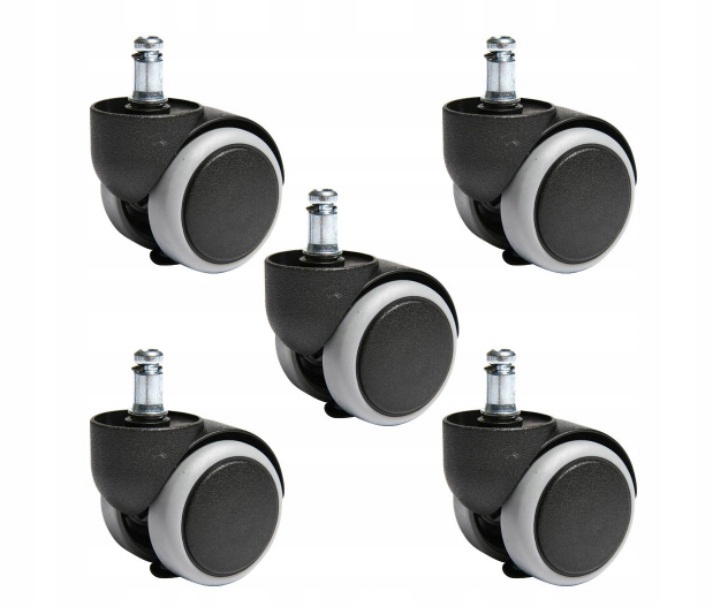 Kółka do foteli biurowych Ikea ciche Uniwersalne 10 mm 5 szt.-Zdjęcie-0