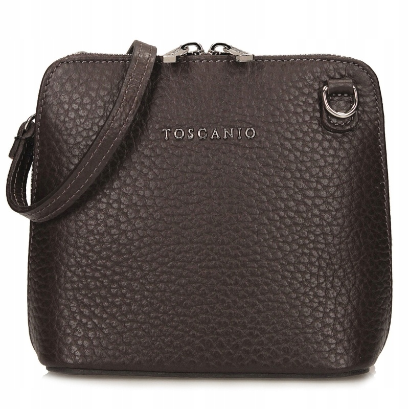 Toscanio Tos F59 C.hnědá D23 dámská kožená kabelka tmavě hnědá