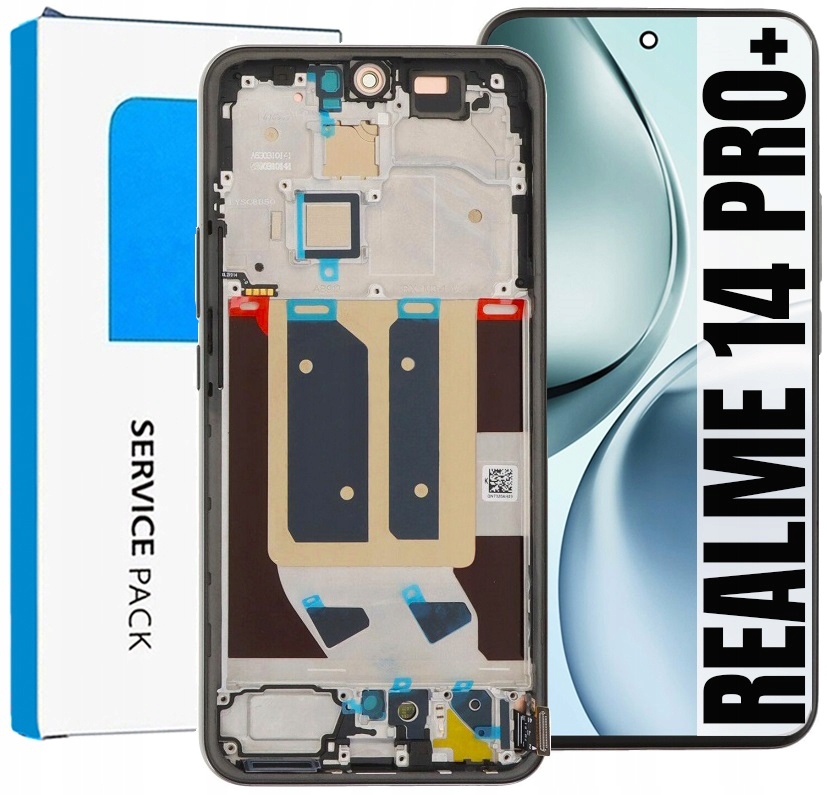 Displej Pro Realme 14 Pro Plus RMX5051 Originální Displej Rámeček Šedá Barva