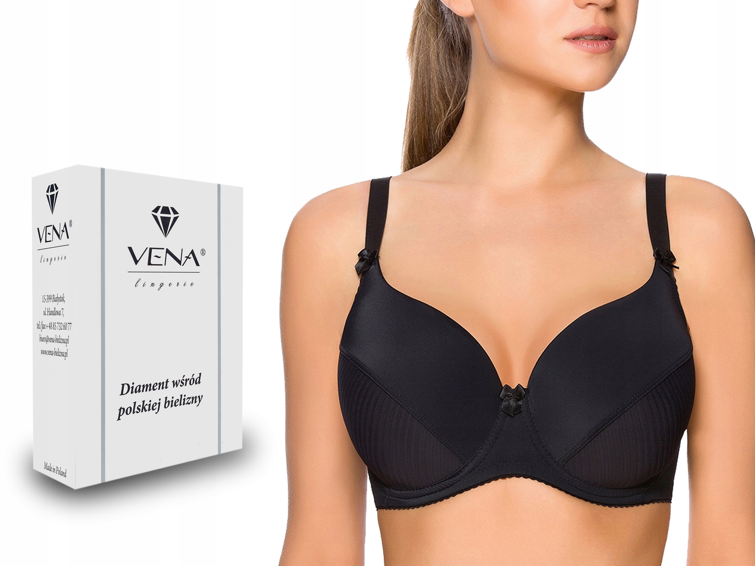 

Biustonosz Vena VB-11 , Fullcup , Czarny , 80E