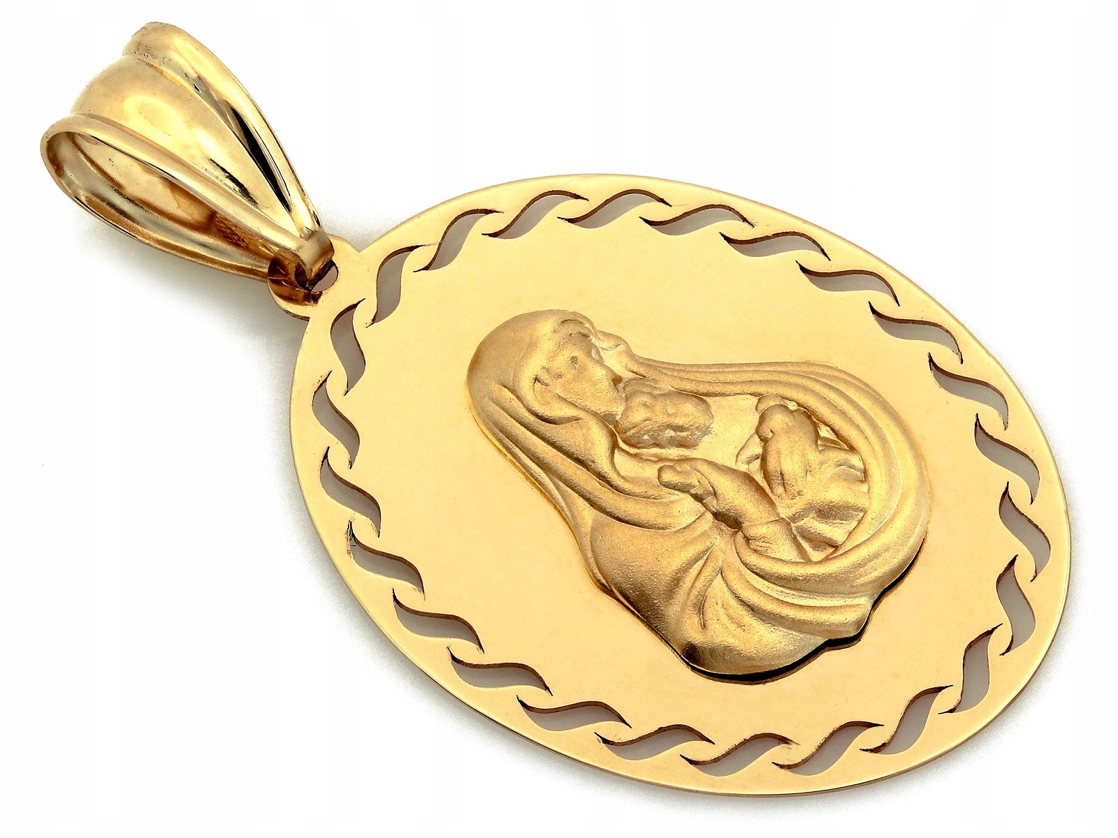 Zlatý přívěsek 585 Matka Boží s dítětem 1.75 g na řetízek