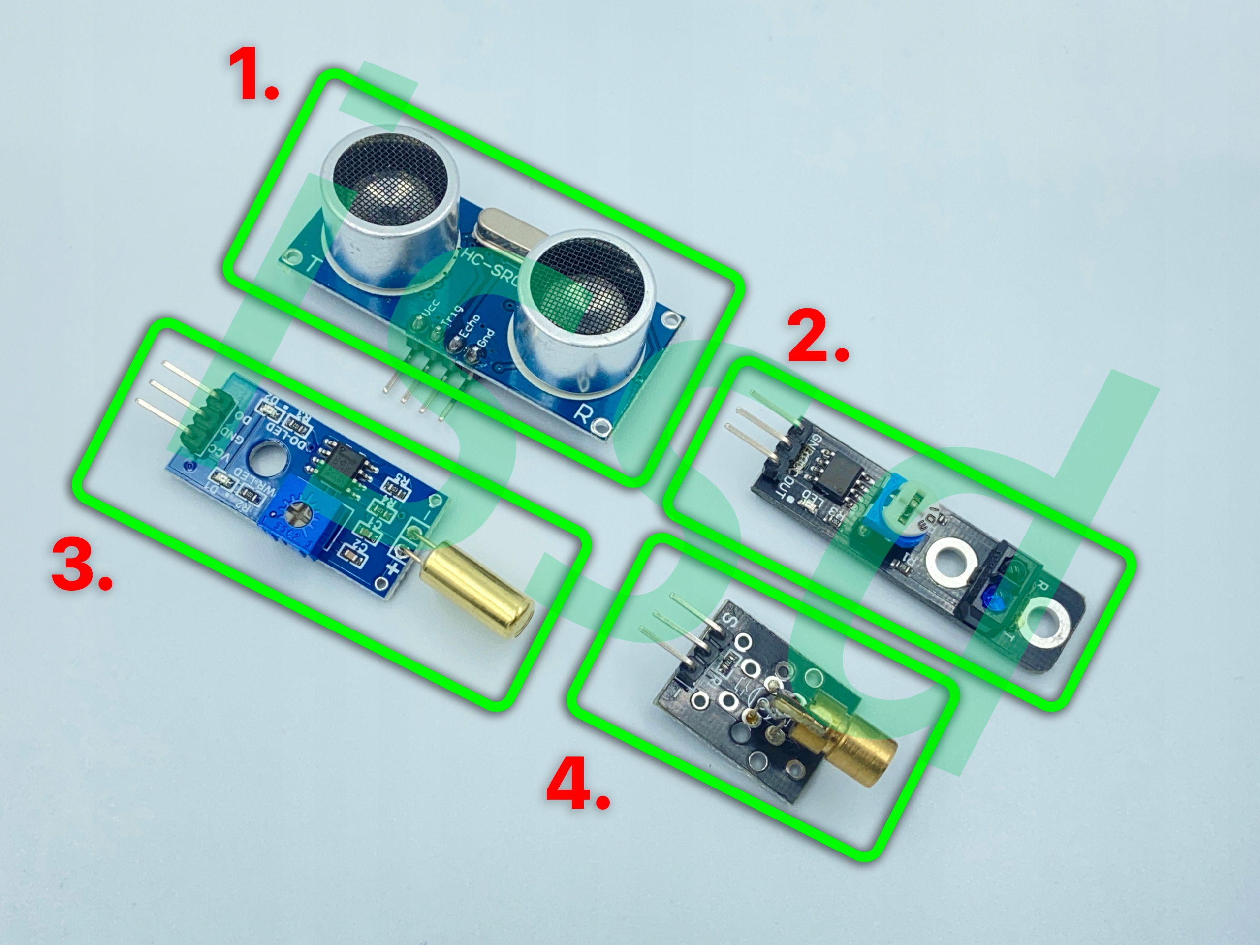 Zestaw 16 modułów czujniki Raspberry Pi Arduino Kod producenta Zestaw 16 modułów czujniki Arduino