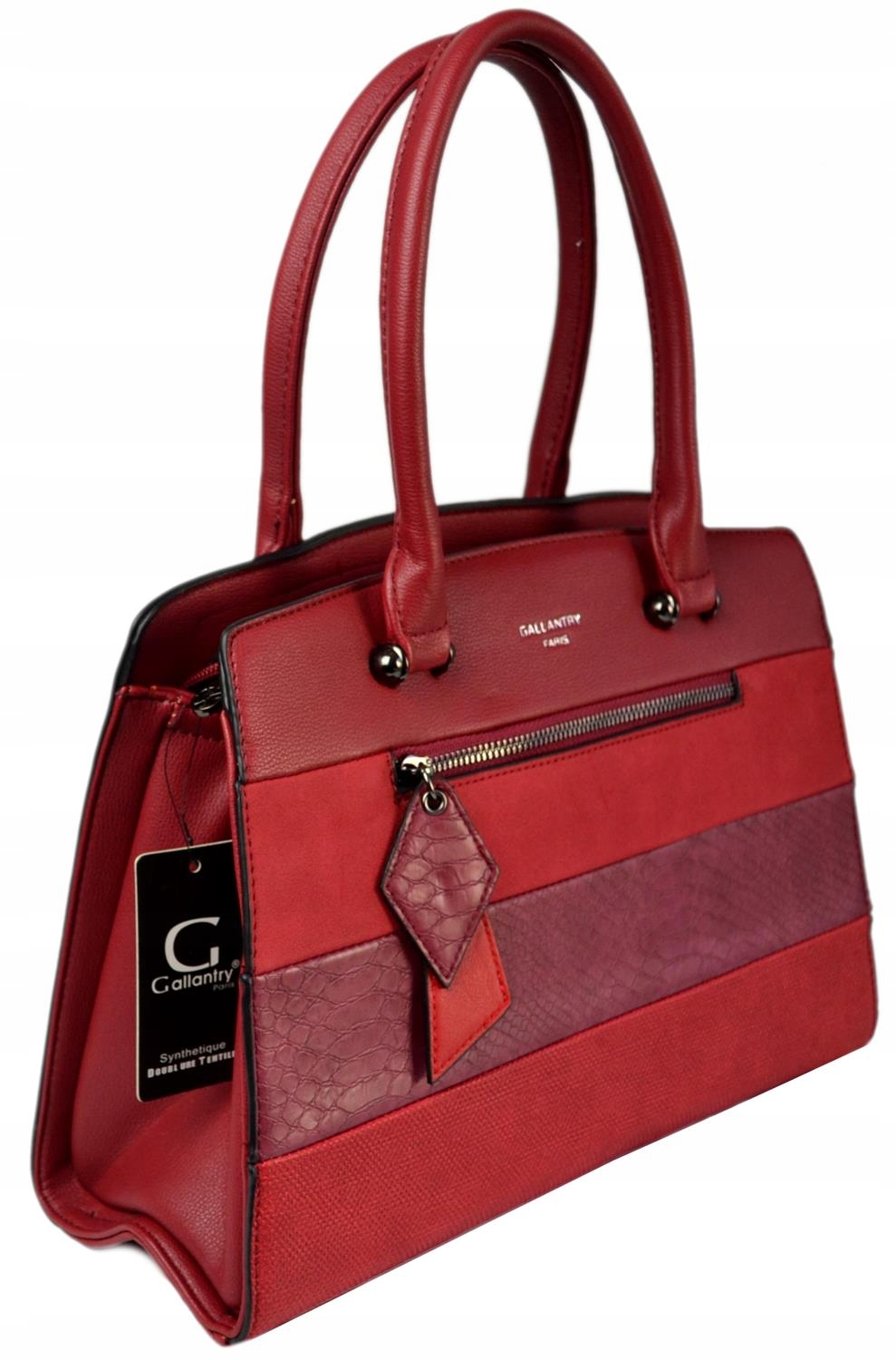 Torebka damska GALLANTRY czerwony kuferek skóra ekologiczna Marka Gallantry Paris