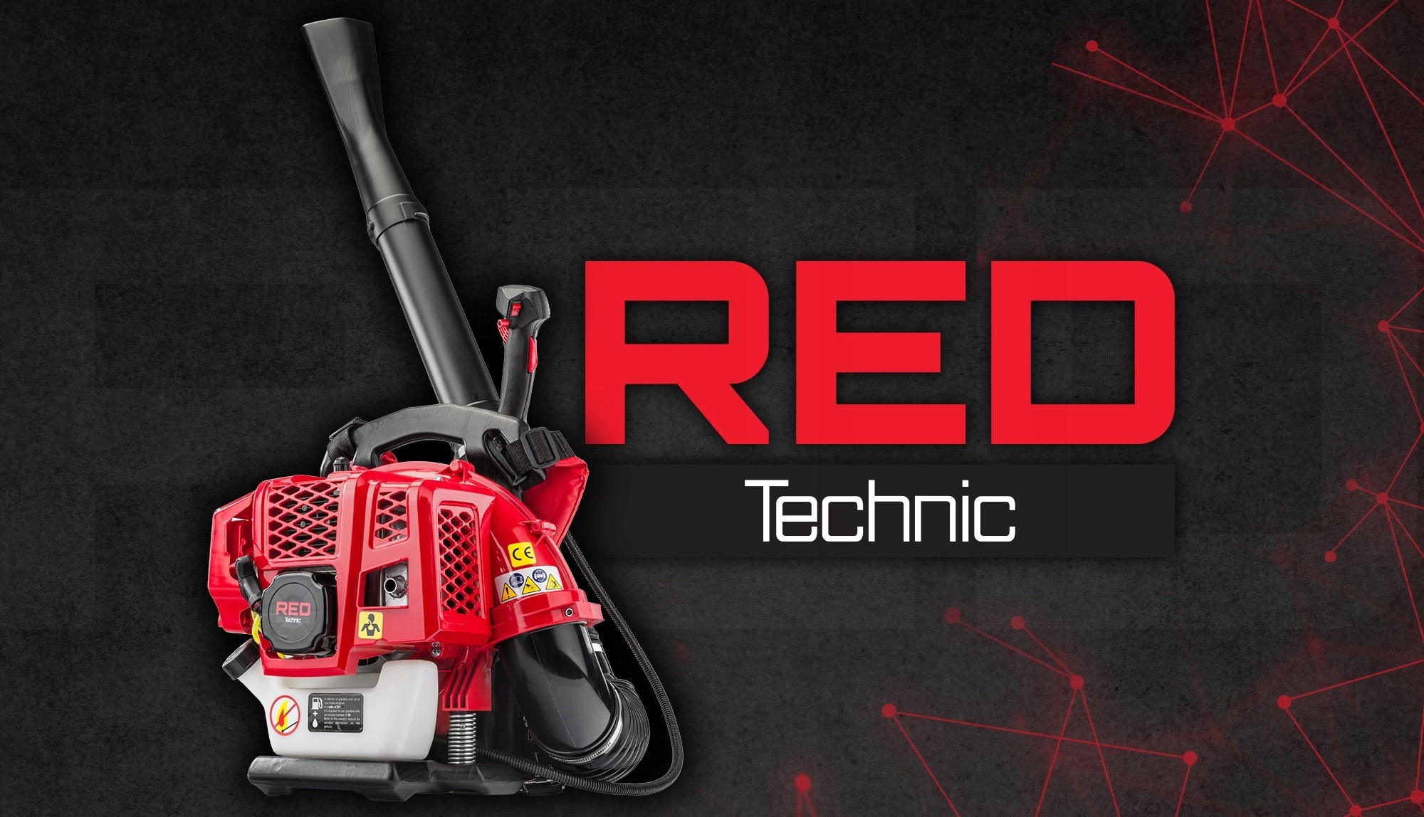 DMUCHAWA SPALINOWA PLECAKOWA DO LIŚCI TRAWY ŚNIEGU 3,8KM + OLEJ Marka RED TECHNIC