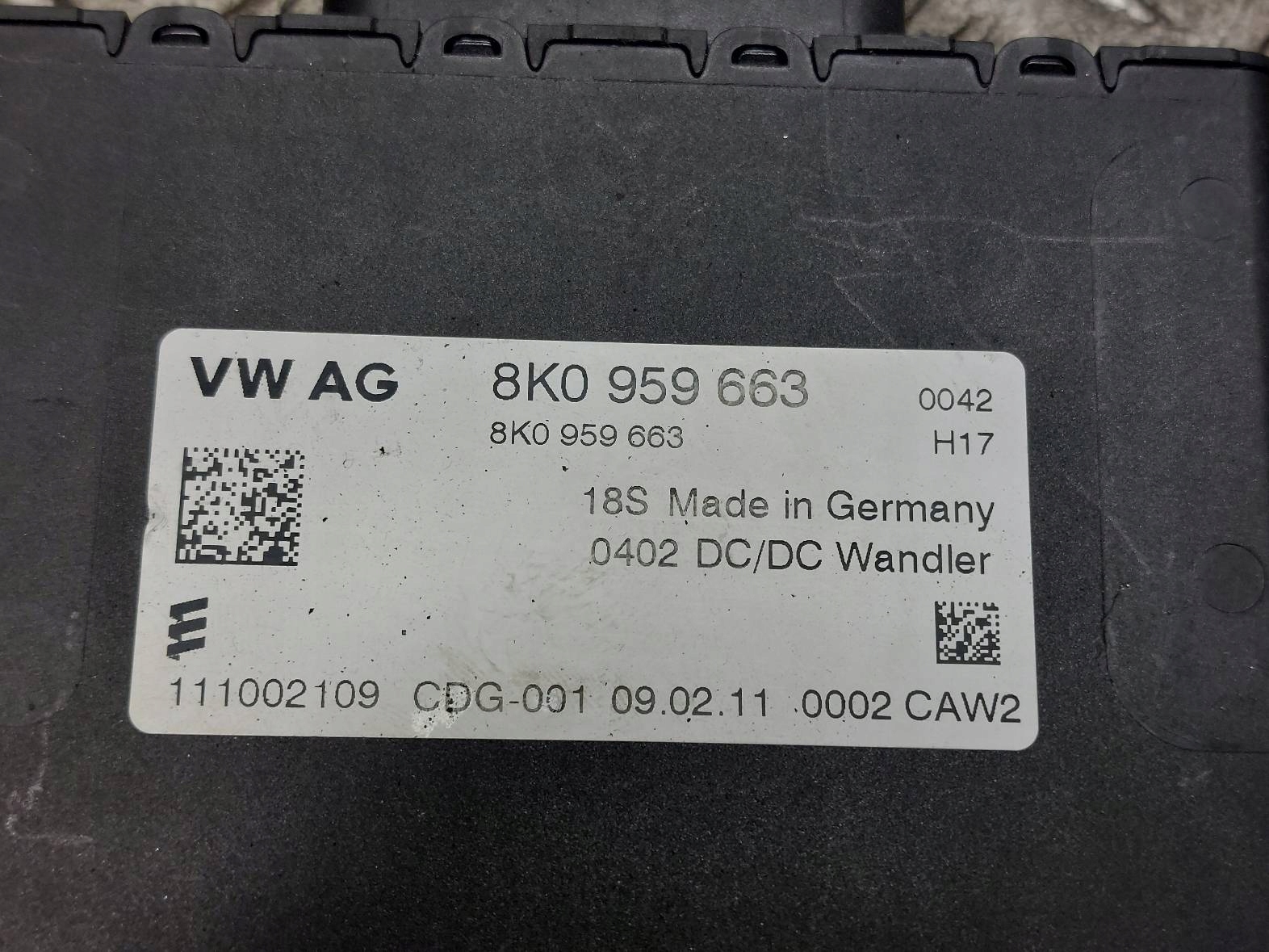 ZESTAW STARTOWY AUDI A3 8P 2.0 TDI 03L906018AH