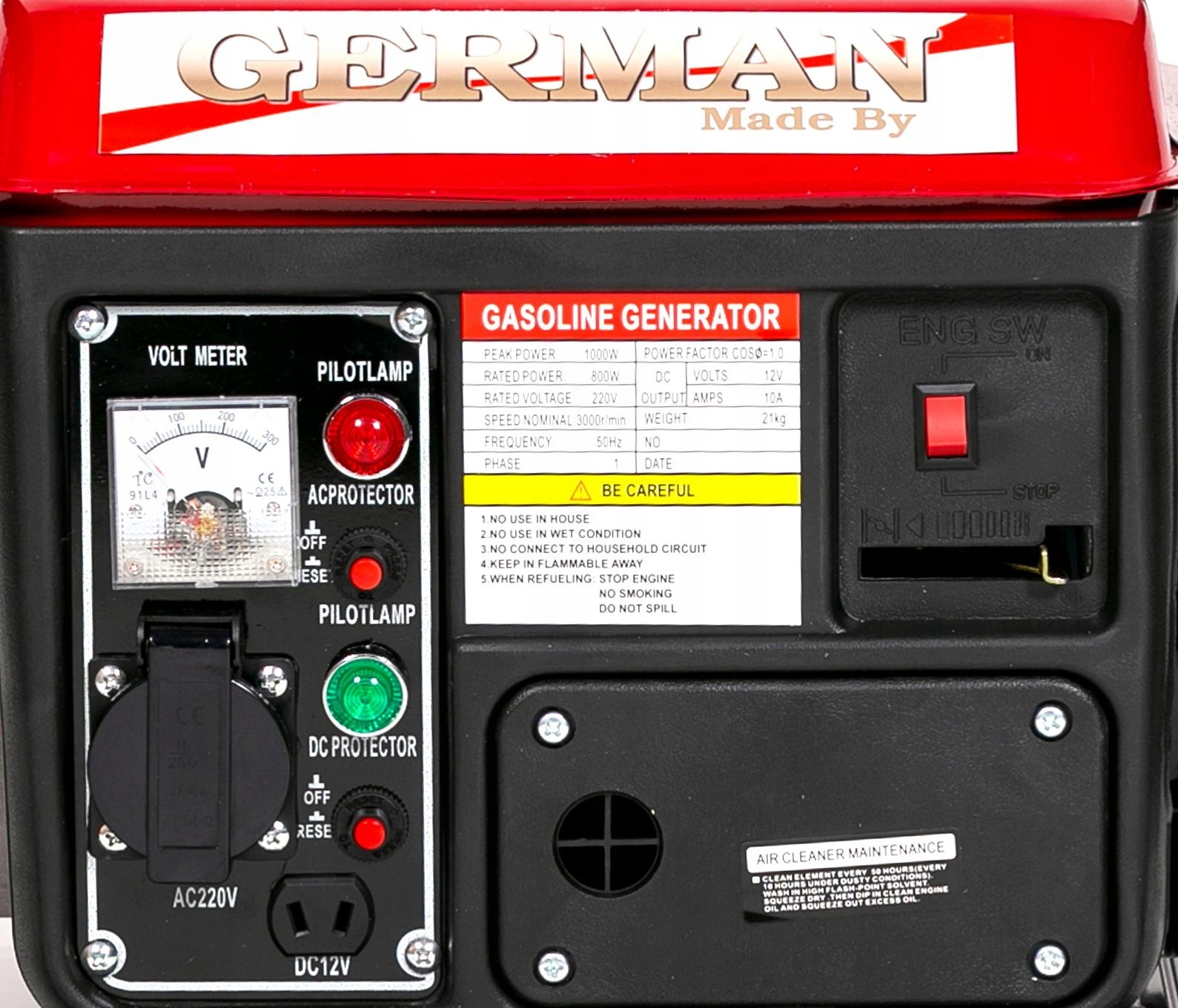 Agregat prądotwórczy GERMAN 2200W przenośny 3KM Kod producenta Agregat prądotwórczy GERMAN 2200W 3KM