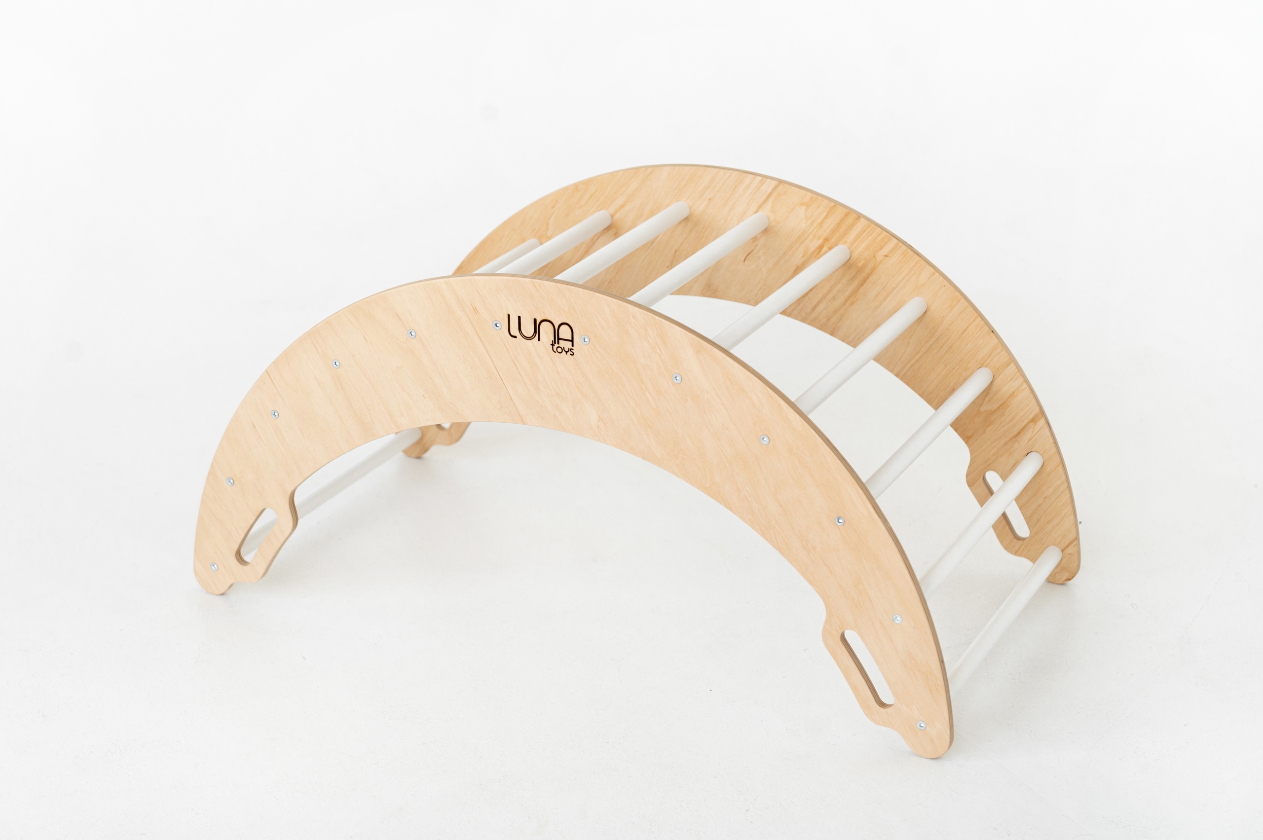 Bujak drewniany dzieci Moon biały Rodzaj bujaki