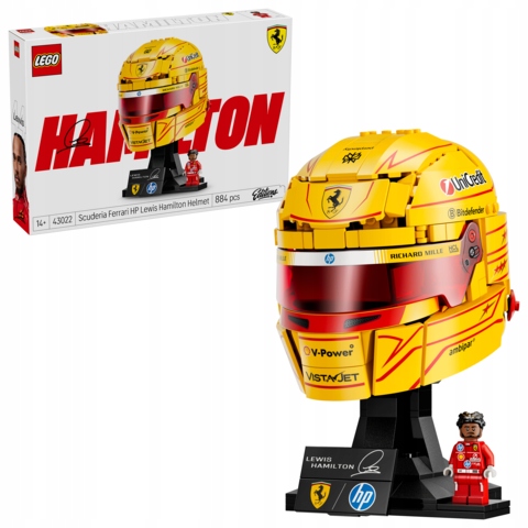 Lego Přilba Lewis Hamilton Scuderia Ferrari F1 14+