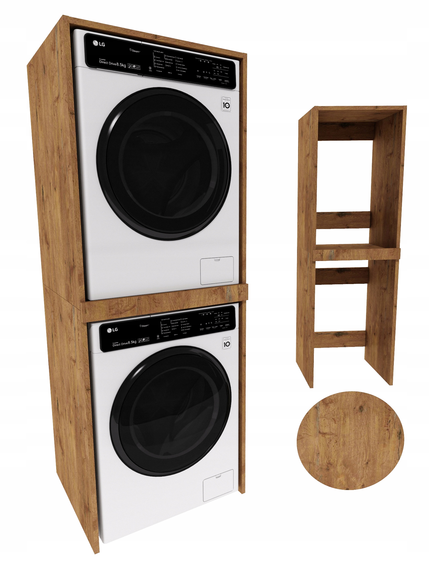 Skříňka na pračku, sušička do koupelny, regál, sloupek, pračka, sušička Lancelot