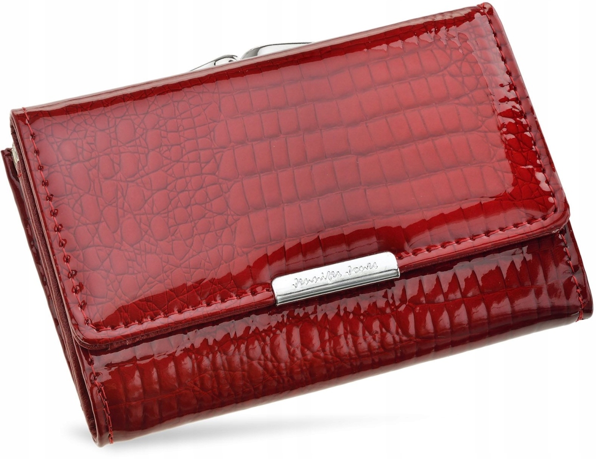 

Skórzana Portmonetka Portfel Damski Lakier Rfid