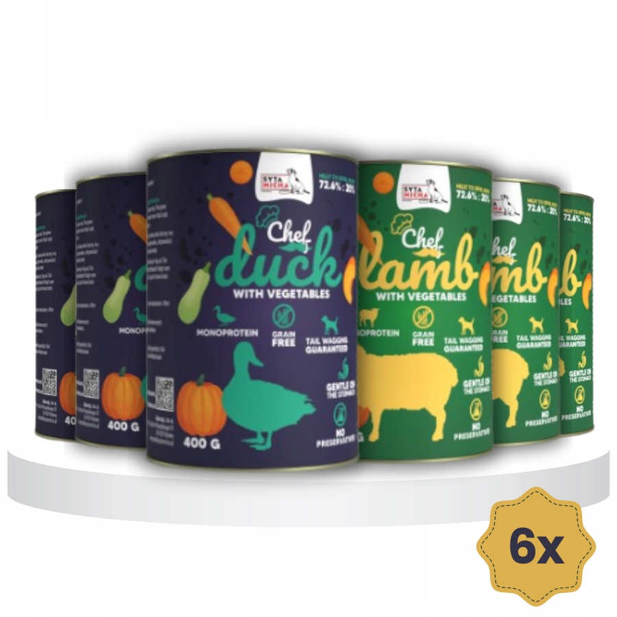 Syta Micha Krmivo mokré se zeleninou MIX Chutí 6 x 400 g