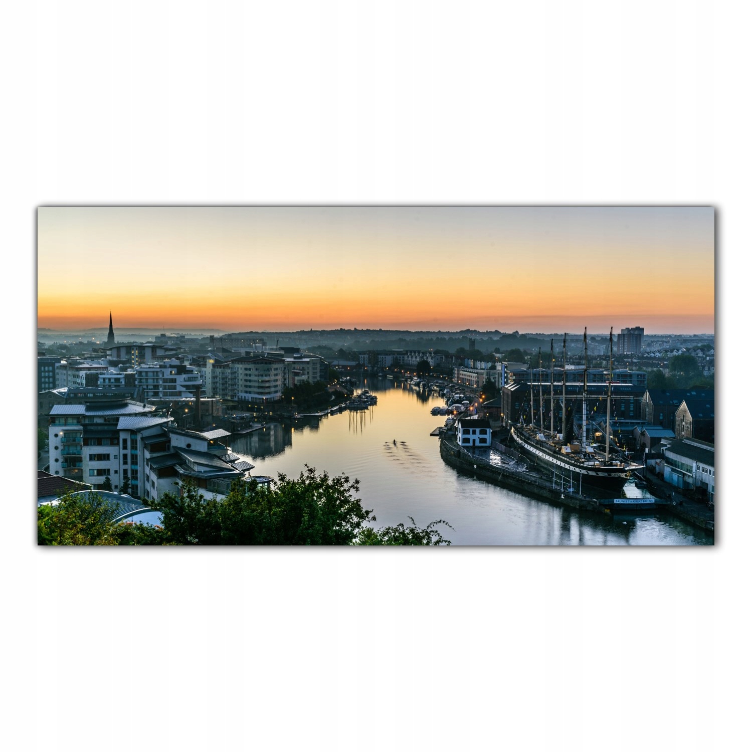 

Obraz na szkle Foto Miasto Wschód Słońca 100x50