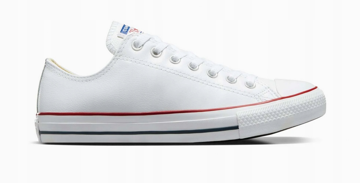 Converse Unisexové tenisky bílé Chuck Taylor 132173C All Star Leather 37,5 Eu