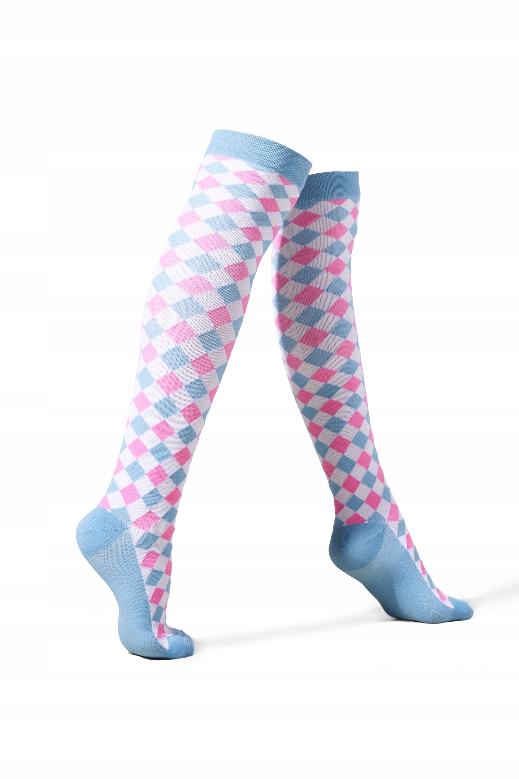 Podkolanówki kompresyjne z nadrukiem uciskowe Rozmiar 35-38